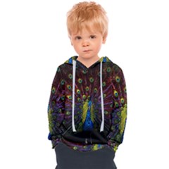Beautiful Peacock Feather Kids  Overhead Hoodie by Ket1n9