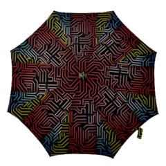 Circuit Board Seamless Patterns Set Hook Handle Umbrellas (large) by Ket1n9