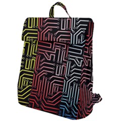 Circuit Board Seamless Patterns Set Flap Top Backpack by Ket1n9
