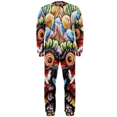 Wood Sculpture Bali Logo Onepiece Jumpsuit (men) by Ket1n9