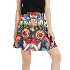Wood Sculpture Bali Logo Waistband Skirt by Ket1n9
