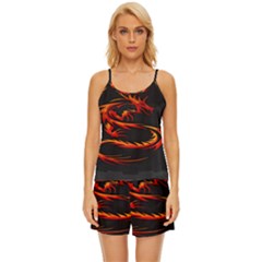Dragon Satin Pajama Short Set by Ket1n9