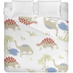 Dinosaur Art Pattern Duvet Cover Double Side (king Size) by Ket1n9