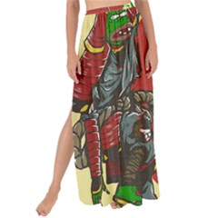 Meme Samurai Artwork Japaneses Maxi Chiffon Tie-up Sarong by Cendanart
