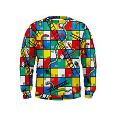 Snakes And Ladders Kids  Sweatshirt by Ket1n9