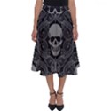 Dark Horror Skulls Pattern Perfect Length Midi Skirt View1