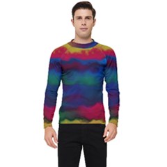 Watercolour Color Background Men s Long Sleeve Rash Guard by Ket1n9