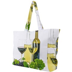 White Wine Red Wine The Bottle Simple Shoulder Bag by Ket1n9
