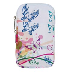 Butterfly Vector Art Waist Pouch (large) by Ket1n9