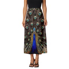 Peacock Classic Midi Chiffon Skirt by Ket1n9