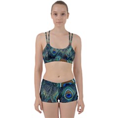 Feathers Art Peacock Sheets Patterns Perfect Fit Gym Set by Ket1n9