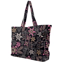 Flower Art Pattern Simple Shoulder Bag by Ket1n9