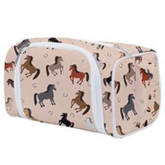 Horses For Courses Pattern Toiletries Pouch by Ket1n9