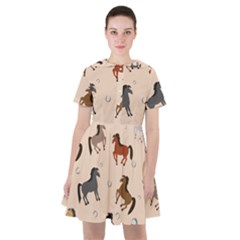 Horses For Courses Pattern Sailor Dress by Ket1n9