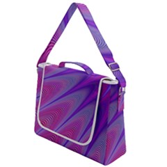 Purple Star Sun Sunshine Fractal Box Up Messenger Bag by Ket1n9