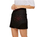 Abstract Pattern Honeycomb Mini Front Wrap Skirt View2