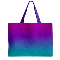Background Pink Blue Gradient Zipper Mini Tote Bag by Ket1n9
