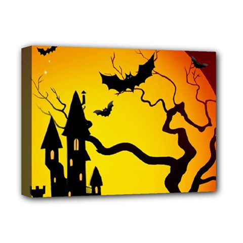 Halloween Night Terrors Deluxe Canvas 16  X 12  (stretched)  by Ket1n9