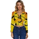 Halloween Night Terrors Long Sleeve V-Neck Top View1