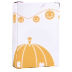 Pumpkin Halloween Deco Garland Playing Cards Single Design (rectangle) With Custom Box by Ket1n9