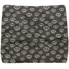 Skull Halloween Background Texture Seat Cushion by Ket1n9
