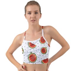 Seamless Background Pattern-with-watermelon Slices Mini Tank Bikini Top by Ket1n9