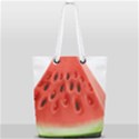 Seamless Background With Watermelon Slices Full Print Rope Handle Tote (Small) View1