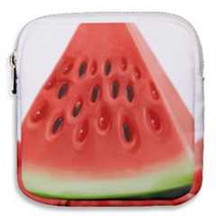 Seamless Background With Watermelon Slices Mini Square Pouch by Ket1n9