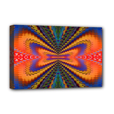 Fresh Watermelon Slices Texture Deluxe Canvas 18  X 12  (stretched) by Ket1n9