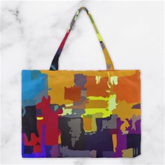 Abstract Vibrant Colour Medium Tote Bag by Ket1n9