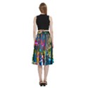 Abstract Vibrant Colour Cityscape A-Line Full Circle Midi Skirt With Pocket View4