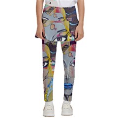 Graffiti Mural Street Art Painting Kids  Skirted Pants by Ket1n9