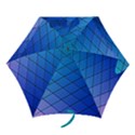 Blue Pattern Plain Cartoon Mini Folding Umbrellas View1