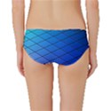 Blue Pattern Plain Cartoon Classic Bikini Bottoms View2