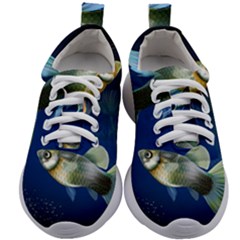 Marine Fishes Kids Athletic Shoes by Ket1n9
