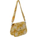 Cheese Slices Seamless Pattern Cartoon Style Saddle Handbag View1