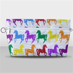 Colorful Horse Background Wallpaper Handbag Organizer by Hannah976