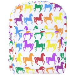 Colorful Horse Background Wallpaper Full Print Backpack by Hannah976
