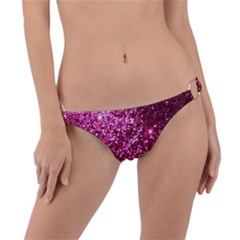 Pink Glitter Ring Detail Bikini Bottoms by Hannah976