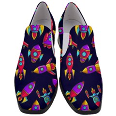 Space Patterns Women Slip On Heel Loafers by Hannah976