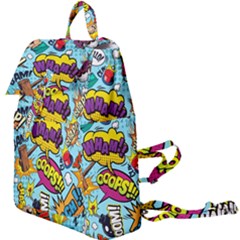 Comic Elements Colorful Seamless Pattern Buckle Everyday Backpack by Hannah976
