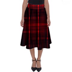 Black And Red Backgrounds Perfect Length Midi Skirt by Hannah976