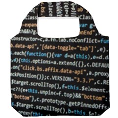 Close Up Code Coding Computer Foldable Grocery Recycle Bag by Hannah976