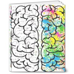 Brain Mind Psychology Idea Drawing 8  X 10  Hardcover Notebook by Ndabl3x