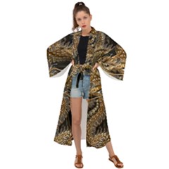 Fantasy Dragon Pentagram Maxi Kimono by Maspions