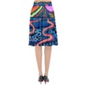 Grateful Dead Wallpaper Flared Midi Skirt View2
