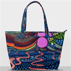 Grateful Dead Wallpaper Back Pocket Shoulder Bag  by Cendanart