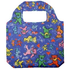 Grateful Dead Bears Pattern Foldable Grocery Recycle Bag by Cendanart