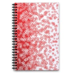 Christmas New Year Snowflake Deer 5 5  X 8 5  Notebook by Ndabl3x