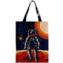Vintage Retro Space Posters Astronaut Zipper Classic Tote Bag View1